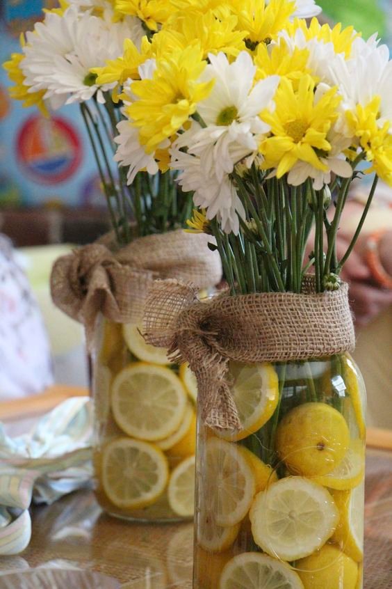 Lemons in Vases