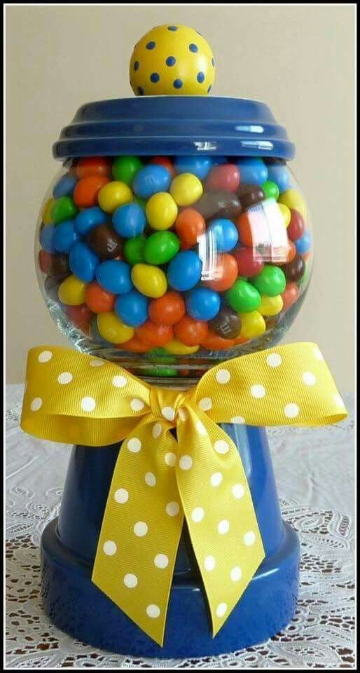 Clay Pot Crafts Easter Gumball Machine