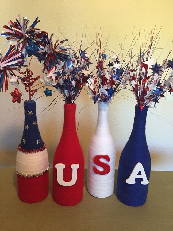 July 4th Wine Bottles