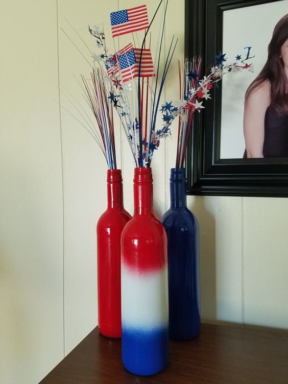 July 4th Wine Bottles