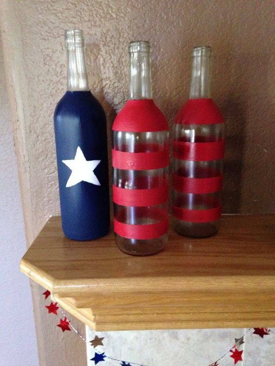 July 4th Wine Bottles