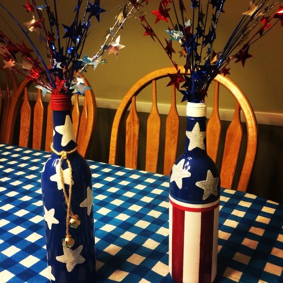 July 4th Wine Bottles