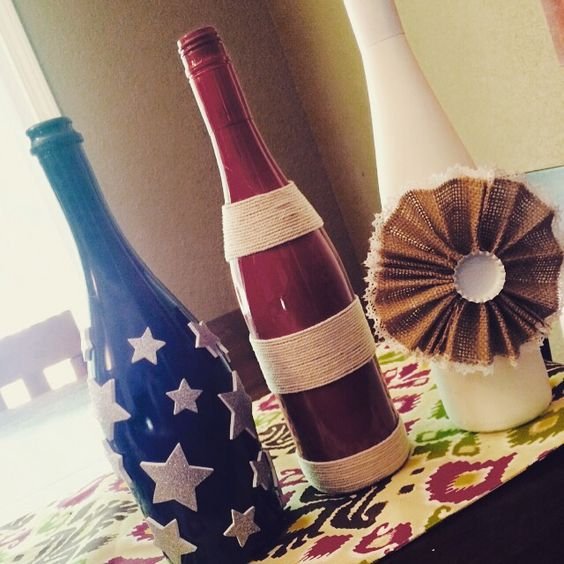 July 4th Wine Bottles