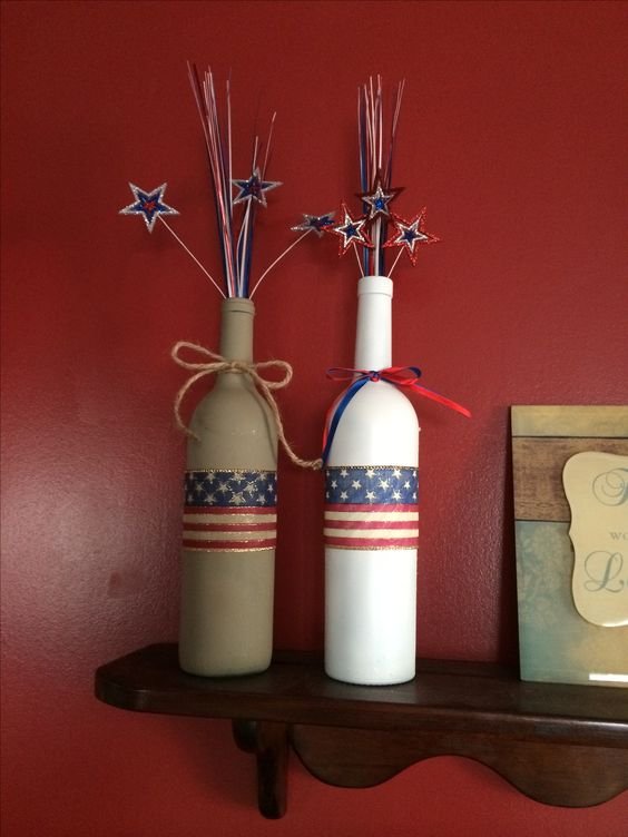 July 4th Wine Bottles