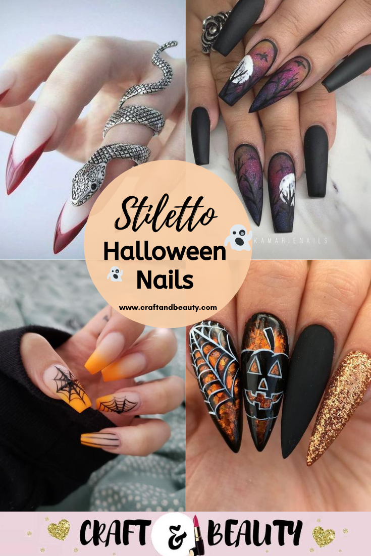 Halloween Stiletto Nails Craft And Beauty