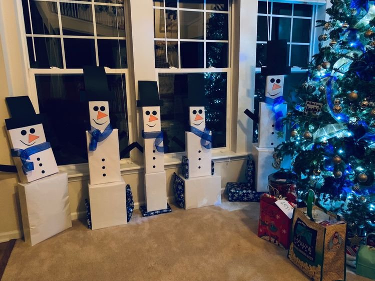 Snowman Gift Tower Ideas Craft And Beauty